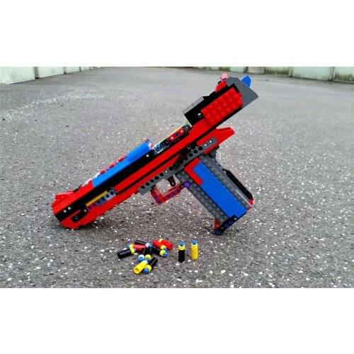 Building Blocks Small Bricks Desert Hawk Pistol MOC Shot Assembly Boy Toy AMW Sniper Gun M4A1 Rifle AK47 98K