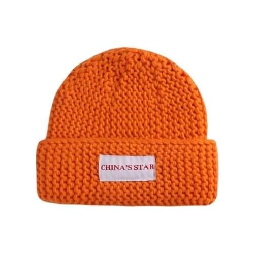 LDSLYJR 2021 Autumn and winter Acrylic letter Thicken knitted hat warm hat Skullies cap beanie hat for Men and Women 49