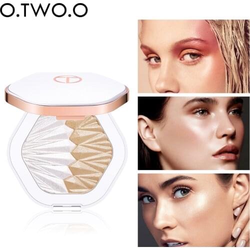 O.TWO.O New Products Huan Color Gilt Light High Light Honey Powder Stereo Trimming Blush Five-Color Selectable