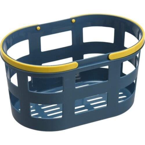 N0HB Plastic Bath Basket Shower Storage Container Portable Storage Bins with Handles