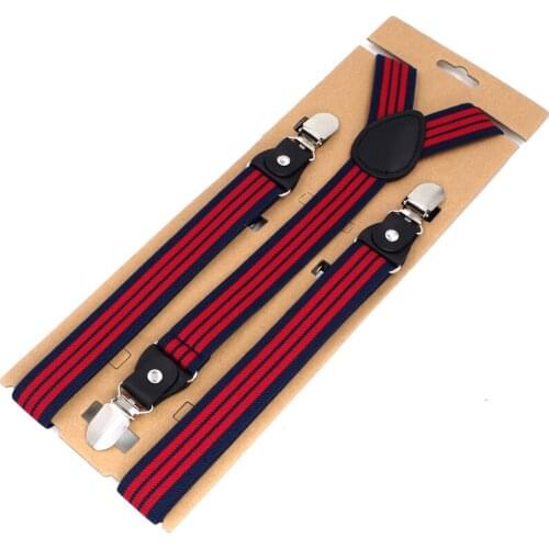 JIERKU Suspenders Mans Braces Leather 3 Clips Suspensorio Fashion Trousers Strap Father/Husbands 2.5*120cm