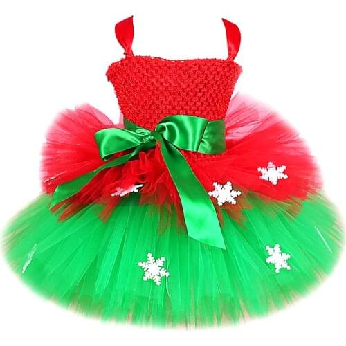 Toddler Baby Girl Christmas Tutu Dress for Kids Girls Christmas Party Costumes Children Xmas Layered Dresses Santa Claus Clothes