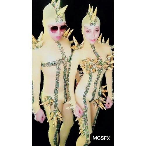 Sexy Nightclub dress Dance Costume Cosplay DJ Sexy dancewear leotard stage performance