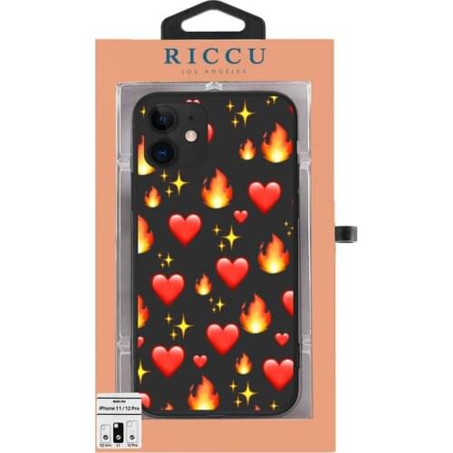 New heart love fire Phone Case for iPhone 11 pro 12 8 7 6 6S Plus X SE 2020 XR 11 12 Pro mini XS MAX Silicone Case