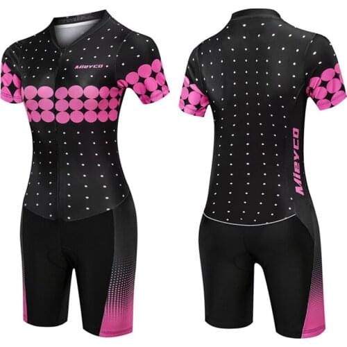 Outdoor Triathlon Cycling Jersey Set 2021 Short Sleeve One-Piece Womens Swimsuit Running Cycling Clothing Maillot Ciclismo Suit