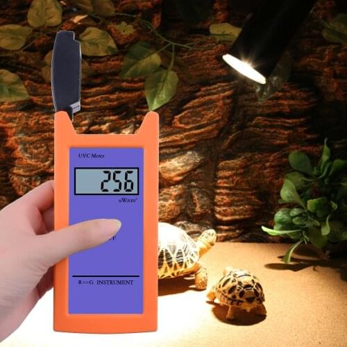 Yieryi RGM-UVC Reptile with UV Radiation Meter 1uw/cm2 High Precision UV Illuminance Meter UVC Luminosity Measurement Tool