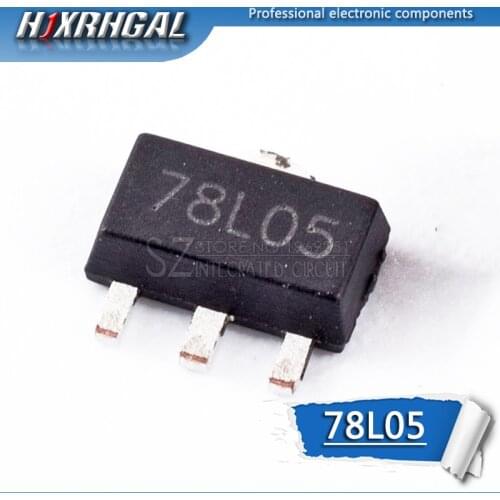 1pcs 78L05 SOT89 SOT-89 SOT SMD 5V three-terminal regulator patch transistor