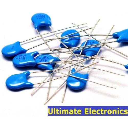 50pcs 10nF 103 1KV 0.01uF High Voltage Ceramic Disc Capacitor