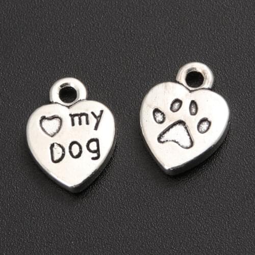50pcs Silver Color my dog and cat Charm Pendant DIY Necklace Charm Bracelet Bangle Jewelry A1175/1417/A3234