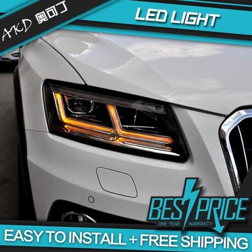 Akd Car Styling for Audi Q5 Headlights 2009-2018 Q5 All LED Headlight DRL LED Lens Double Beam lens