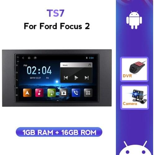 Gps 7 Inch Car Dvd Multimedia Video Player For Ford Focus 2 MK2 MK3 Android Navigation Stereo Head Unit Radio Fm SWC Dvr No 2DIN