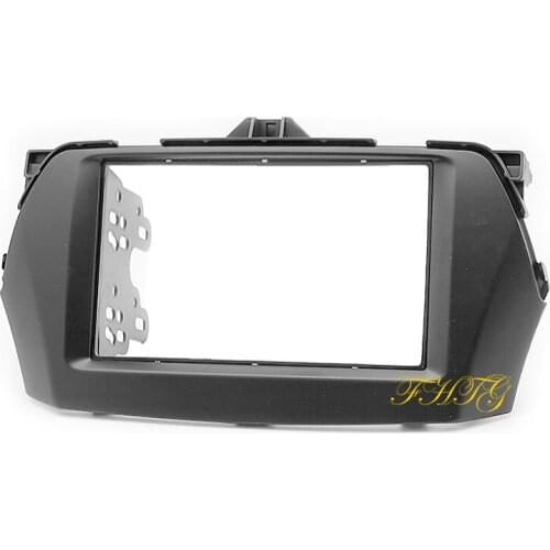 Car Radio Fascia,gps navigation fascia panel is suitable for 2015 SUZUKI ALIVIO/ CIAZ, Double Din Car Audio Frame