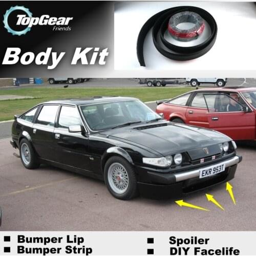 Bumper Lip Deflector Lips For Rover SD1 / Standard 2000 Front Spoiler Skirt For TopGear Fans Car Tuning View / Body Kit / Strip