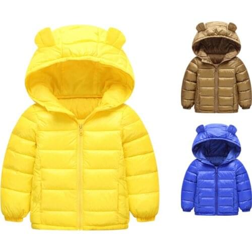 Childrens Jackets Coat Boys & Girls Autumn Warm Down Jackets Hooded Coat Junior Pakda Kids Winter Jacket Size 1 2 3 4 5 6 Years