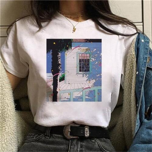 Great wave and Sunrise Women Tshirt Funny T Shirt Women Printed Camiseta Mujer Short Sleeve Tshirt Lady Yong Girl Top Tee