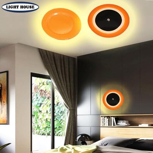 New creative disc LED lamp bedroom ceiling light living room decoration wall lamp aisle lamp villa room lighting restaurant lamp