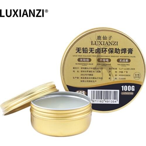 LUXIANZI 50/100g Solder Flux Paste Lead-free Halogen-free Qcid-free Rosin Soldering Flux Gel SMT Solder Repair Tool No-clean