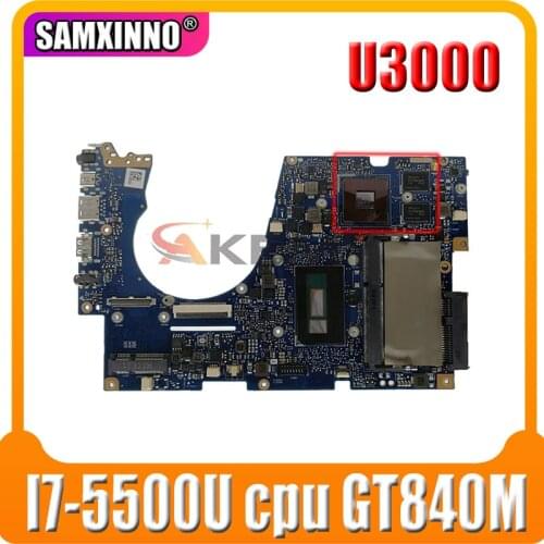 U3000 for ASUS UX303 UX303L UX303LB UX303LN U3000 U303L laptop motherboard mainboard 100% test OK I7-5500U cpu GT840M