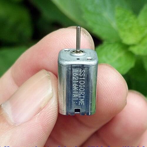 Minebea Mini 10MM Square DC Motor DC 5V 6V 7.2V 9V High Speed Large Torque 6-Pole Rotor Electric Motor DIY Toy Car Boat