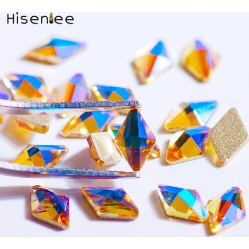 New Colorful AB Different Shapes Rhinestone Dedicated 3D Fancy Charm Nail DIY Shiny Glass Jewelry Accessories Decorating Tools