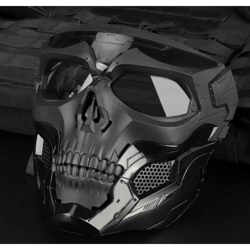 New Tactical CS Skull Masks Shooting Hunting Motorcycle Full Face Masks Airsoft Cycling Paintball Comfortable Military Mask