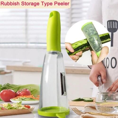 Peeler with Rubbish Bin Stainless Steel Multi-function Vegetable Peeler Potato Carrot Grater Kitchen Gadgets
