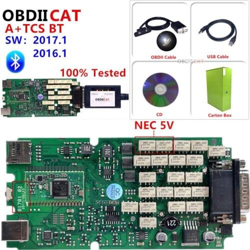 OBDIICAT 2016.R1/2017.R1 Full Set New With Bluetooth with keygen obd2 Diagnostic Tool TCS SCan Test Car truck