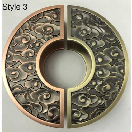 Semi-circular door handle Chinese antique glass door handle carved floor Airbus door armrest