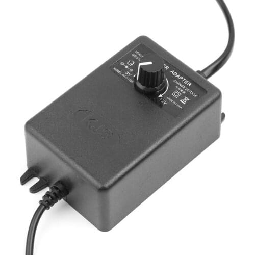 Adjustable Power Supply Adapter For Motor Speed Controller 3-12V 2A EU Plug