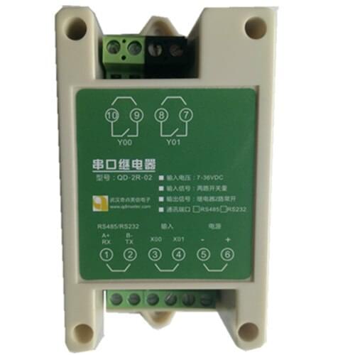 Relay Control Board 2 Way IO Card Omron Serial RS232 485 Communication Modbus Vb Case