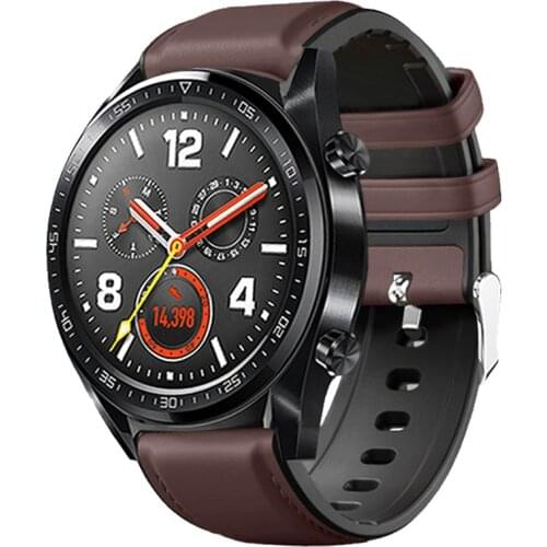 Watch Band 22mm Genuine Leather Strap For Watch Strap Replacements For Huawei Honor Magic Watch Mens Strap