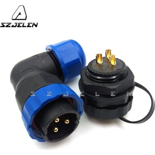 SD20TP-ZM , LED Wire connector 25A, 3pin waterproof connector ,IP67, LED power cable connector, pancl cutout 20mm