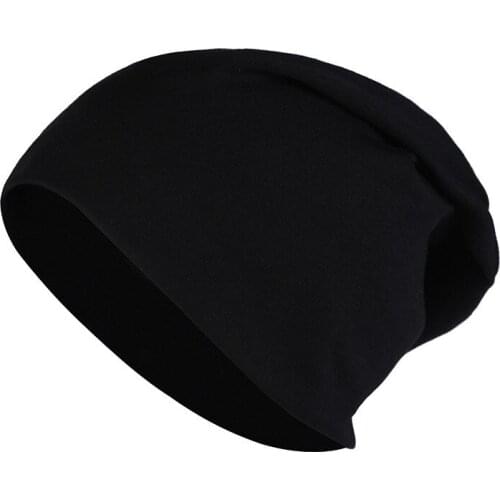 Beanies For Men Women Unisex Summer Autumn Hats For Women Thin Beanie Hip Hop Cap Knitted Hat Female Male Bone Soft Black