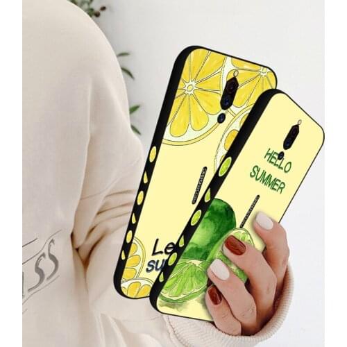 Side Pattern Fruit Silicone Case For Nubia Play Red Magic 6 Pro Creative Lemon Cover For ZTE Axon 10 Pro A2020 Pro