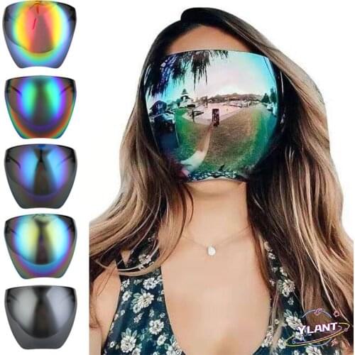Ylant Sunglasses Women Men Protective Faceshield Glasses Goggles Full Face Covered Spherical Lens Anti-Spray Safety Sunglasses