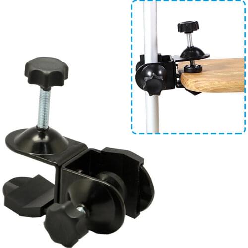 Heavy Duty Metal Dual Double U Clip C Clamp Type Bracket Mount for Photo Studio Boom Arm Light Stand Tripod