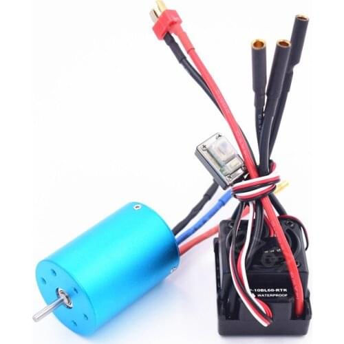 WaterProof 60A ESC WP-10BL60-RTR 3650 BRUSHLESS 540Motor 3300KV For 1/10 Scale Model RC Car Remote Control Car HSP HPI 2-3S Lipo