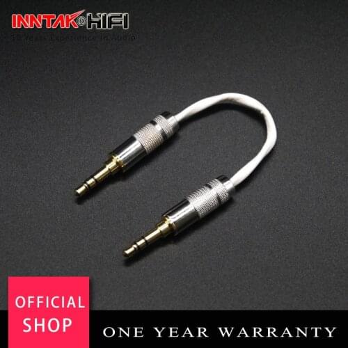 1Pcs High Quality Silver-plated copper 3.5mm TO 3.5mm HIFI Stereo Audio Cable For Headphone Amplifier MP3 TV 0.1m-10m