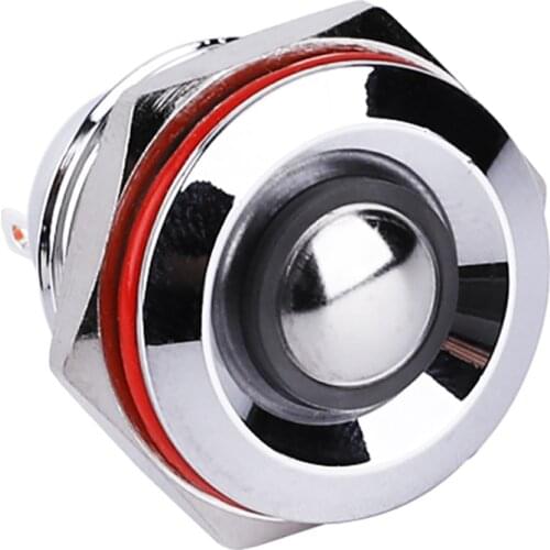 16mm ultra short push button switch small latching momentary green 12v for bread board