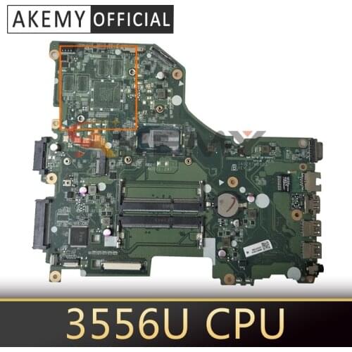 Akemy Laptop Motherboard For ACER Aspire E5-573 Pentium 3556U Mainboard DA0ZRTMB6D0 SR1E3 DDR3