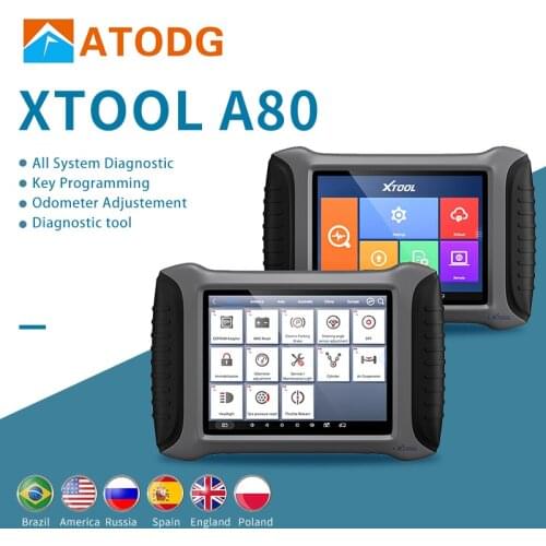 New XTOOL A80 Full System Car Diagnostic tool With Bluetooth/WiFi OBDII Car Repair Tool Vehicle Programming/Odometer adjustment