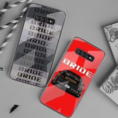 Bride Jdm Phone Case Tempered Glass For Samsung S20 Plus S7 S8 S9 S10 Plus Note 8 9 10 Plus