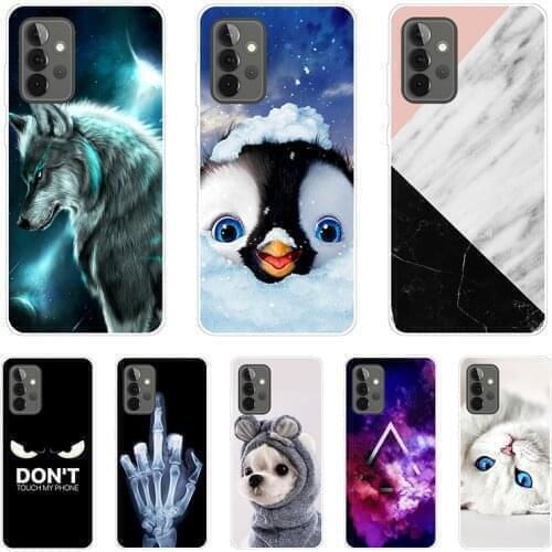 For Samsung A72 4G Case A725F Silicone TPU Soft Marble back cover for Samsung Galaxy A72 5G Phone Cases A 72 2021 6.7'' Shells