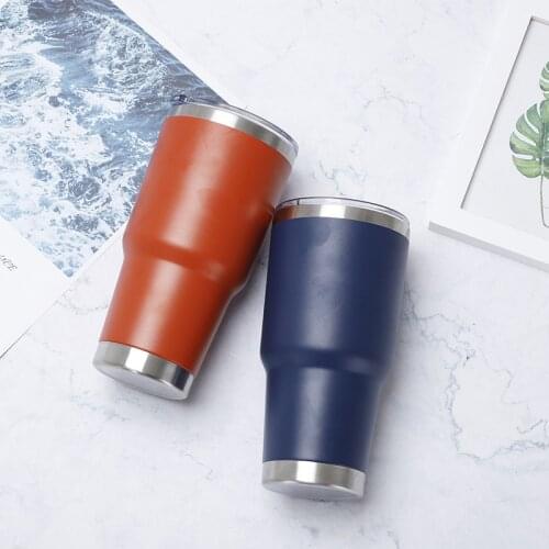 30oz Travel Coffee Mug Water Cup 900ml Stainless Steel Thermos Tumbler Cups Double Wall Cold or Hot Bottle Thermocup