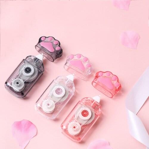 1pc Cartoon Cat Correction Tape Plastic Cat Paw Modelling Correct Tools School Stationery Office Supplies Kawaii Accessories