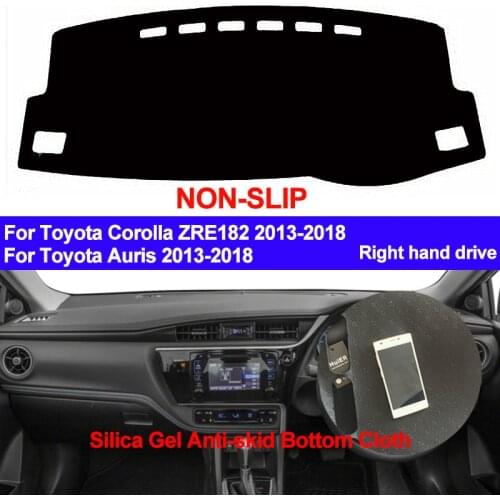 TAIJS For Toyota Corolla Auris ZRE182 2013 2014 2015 2016 2017 2018 Dash Mat DashMat Silicone Car Dashboard Cover Pad Sun Shade