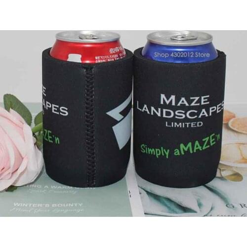 200pcs Custom Australia Stubbys Holder Printing Logo Wedding Gifts Can Cooler Neoprene Ice Pack Thermos Insulated Beer Can Cover