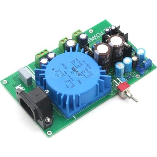 Dual Voltage Regulator Adjust Power Supply Board For Preamp DAC AMP Microphone 220V Input Dual 15V Can Adjust +5V+48V Output