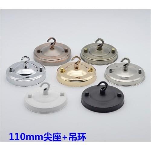 Ceiling rose canopy with hook ring ceiling plate with hook for crystal lamp led chandeliers E27 holder base lighting Accessories