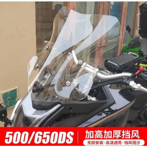 Motorcycle Heightening and Widening Chest Protection Windshield for Loncin Voge 650ds 500ds